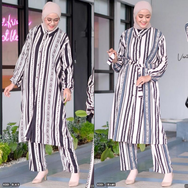 Vente DAILY ALICIA ONE SET RAYON JUMBO Bộ đồ dân tộc dáng dài cho phụ nữ mang thai LD 125 / B