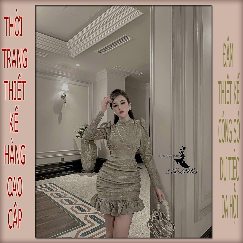 [Freeship 50K] Mẫu hottrend - Đầm nhũ đuôi cá , váy nhũ đuôi cá body tay dài thiết kế sang trọng | BigBuy360 - bigbuy360.vn