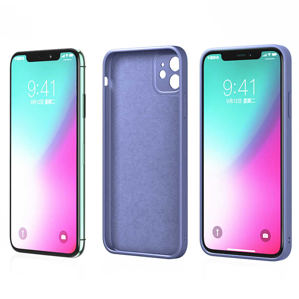 ốp lưng iPhone XR X Xs Max 11 Pro Max vỏ điện thoại silicone đầy màu sắc hình vuông | WebRaoVat - webraovat.net.vn