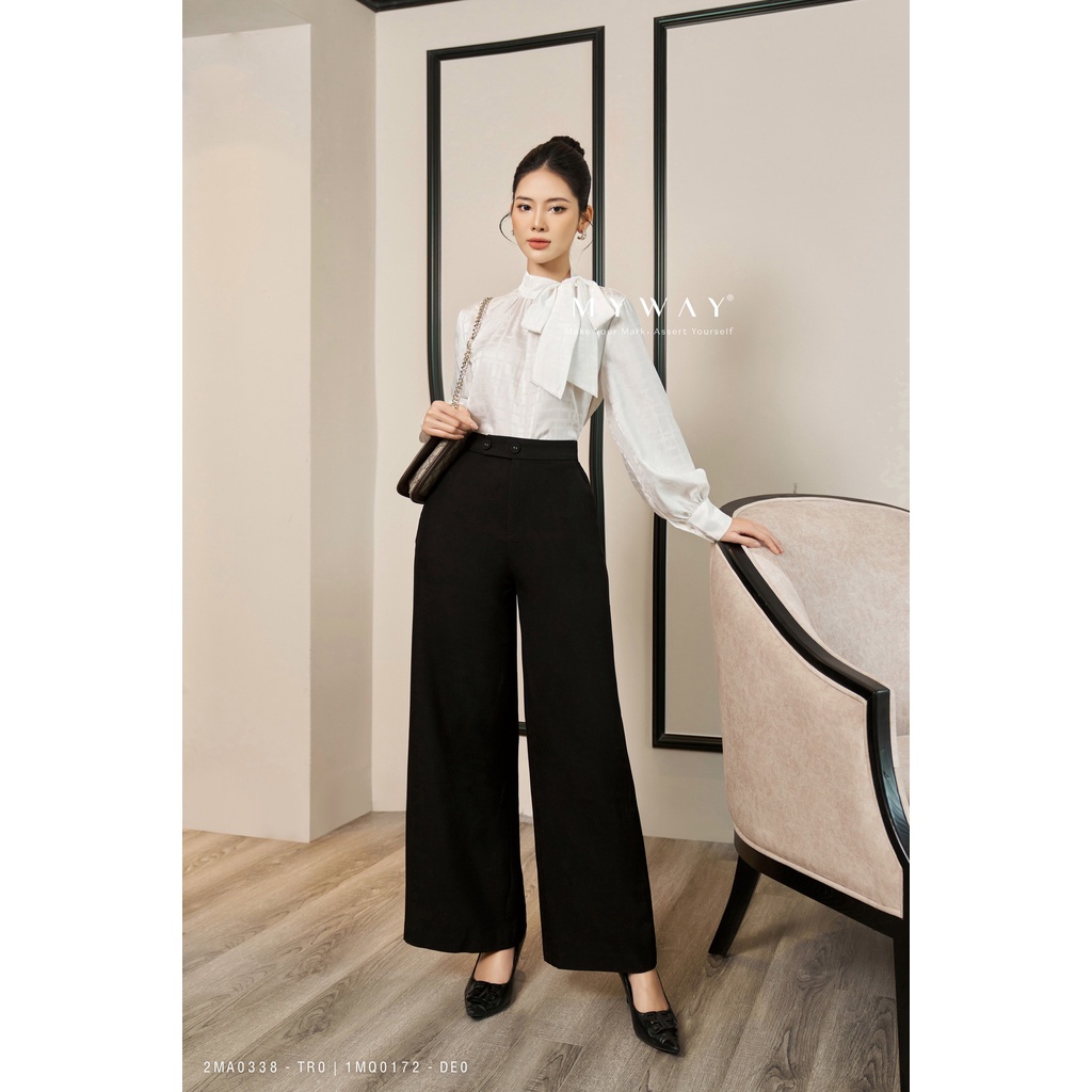 Quần Âu Nữ Công Sở MY WAY Dáng Ống Rộng Cao Cấp 1MQ0172