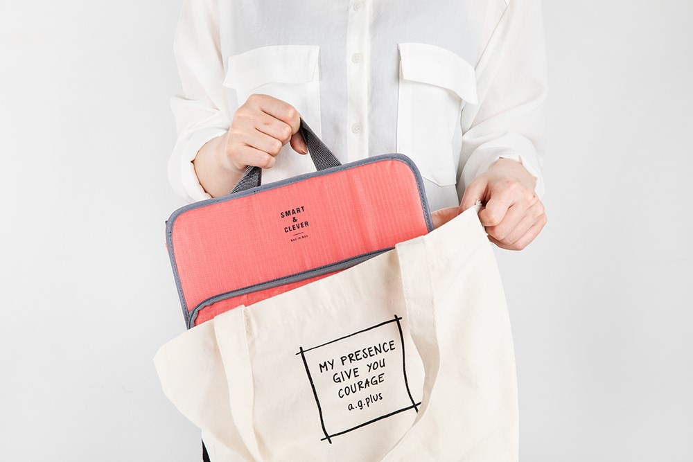 Túi Đựng Đồ Bag In Bag ARTBOX Hàn Quốc Màu Hồng