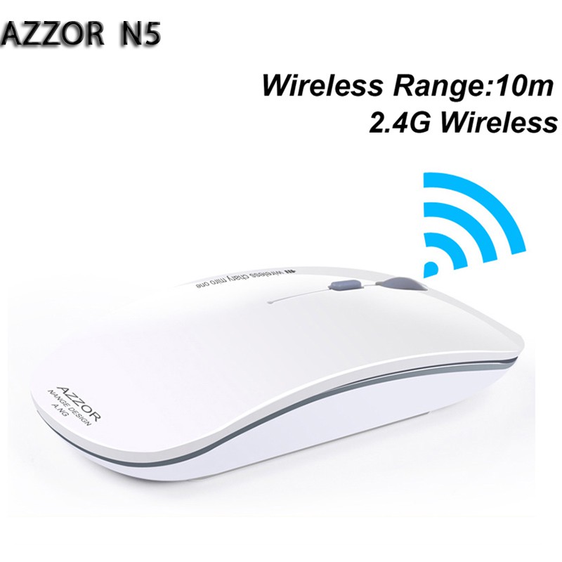 Chuột không dây, không pin AZZOR N5 - dùng sạc điện siêu bền