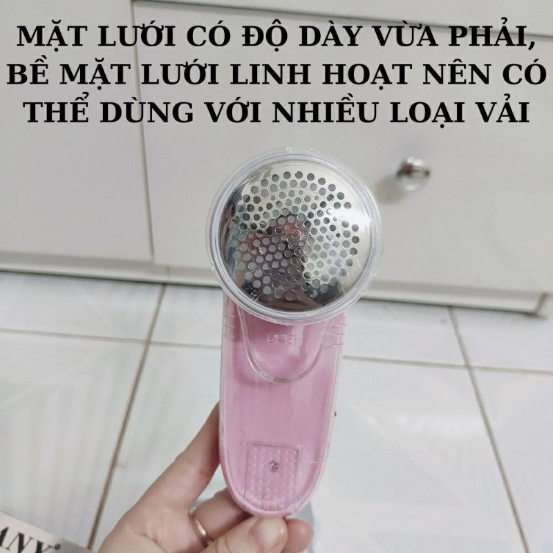 Máy cắt lông xù quần áo cầm tay Sokany chính hãng cao cấp, máy làm mới chăn thảm nệm cắm điện công suất lớn