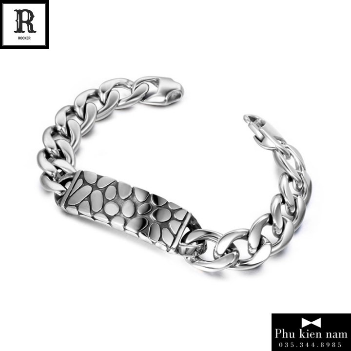 Vòng tay Titan - Vòng tay nam Silver Snake - Mã VT032