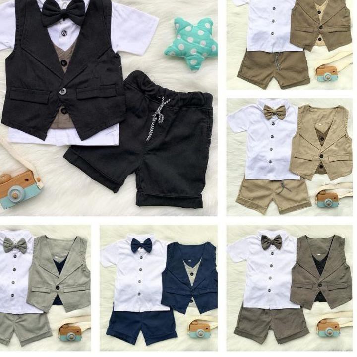 Bộ Đồ Vest Tuxedo Cho Bé Trai Từ 3-7 Tuxedo