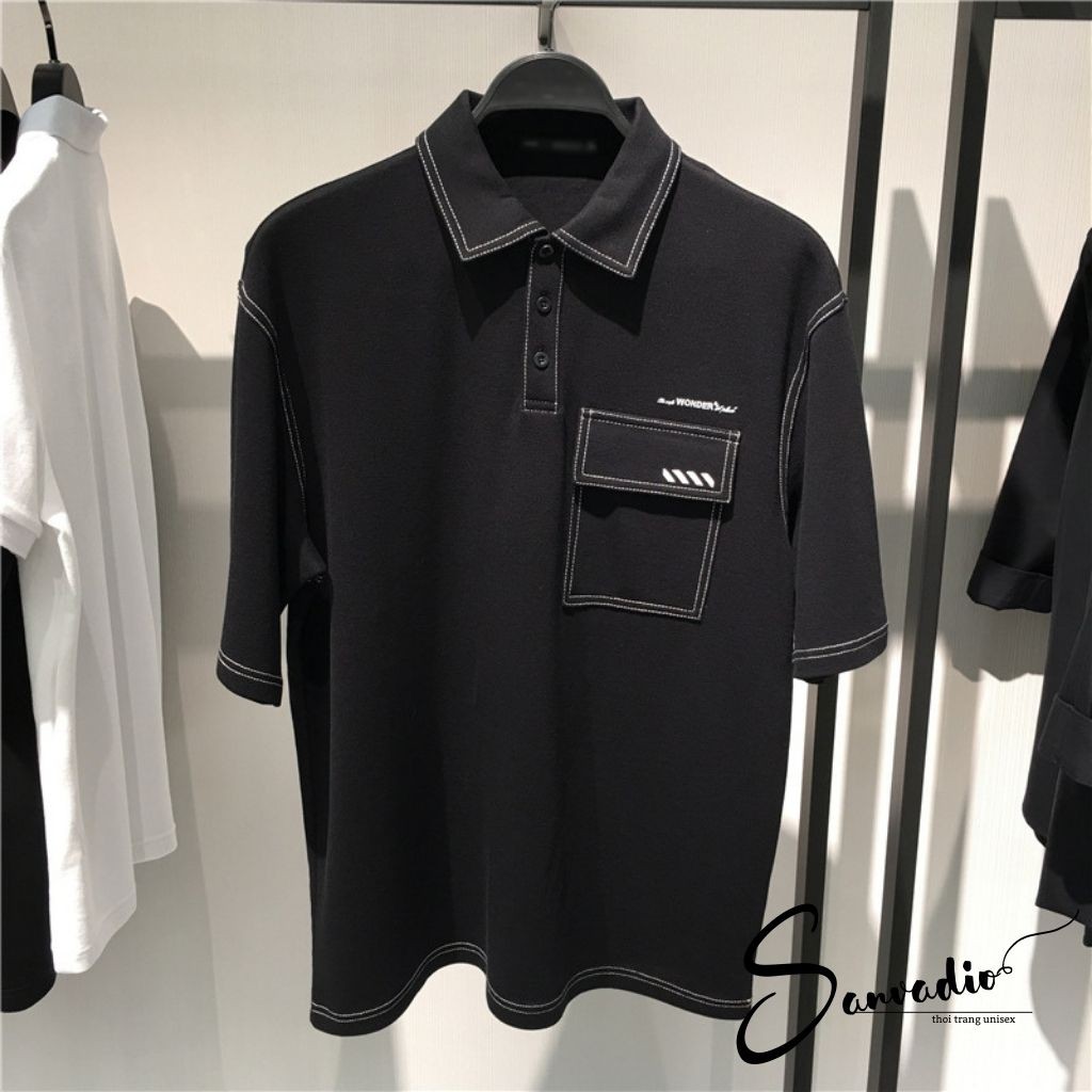 Áo polo nam SANVADIO -áo polo wonder nam cộc tay unisex