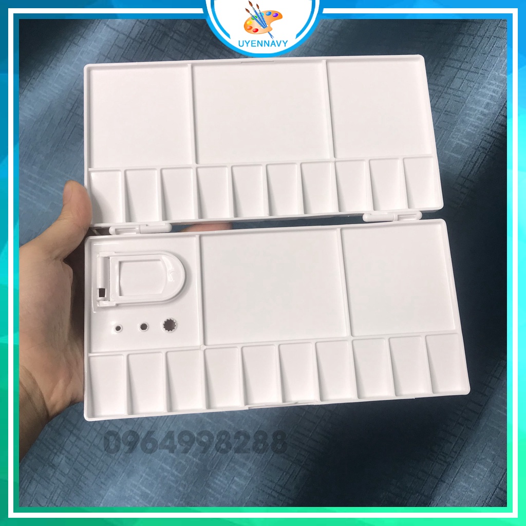 🌈khay pha màu nước gập 10.4*20CM🔥 tiện lợi🔥chắc chắn🔥 chuyên dùng vẽ màu nước🔥màu bột, acrylic
