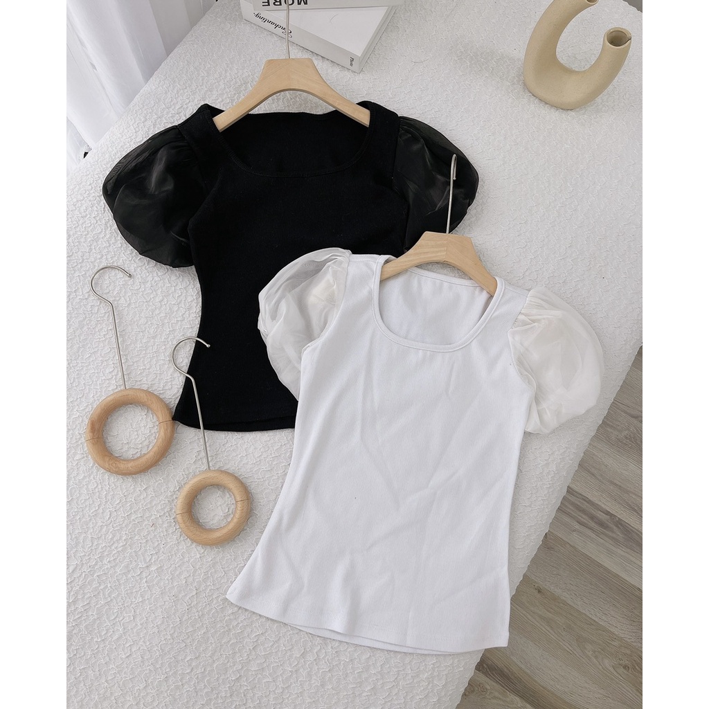 ÁO CỔ U TAY BÍ PHỒNG (TH)