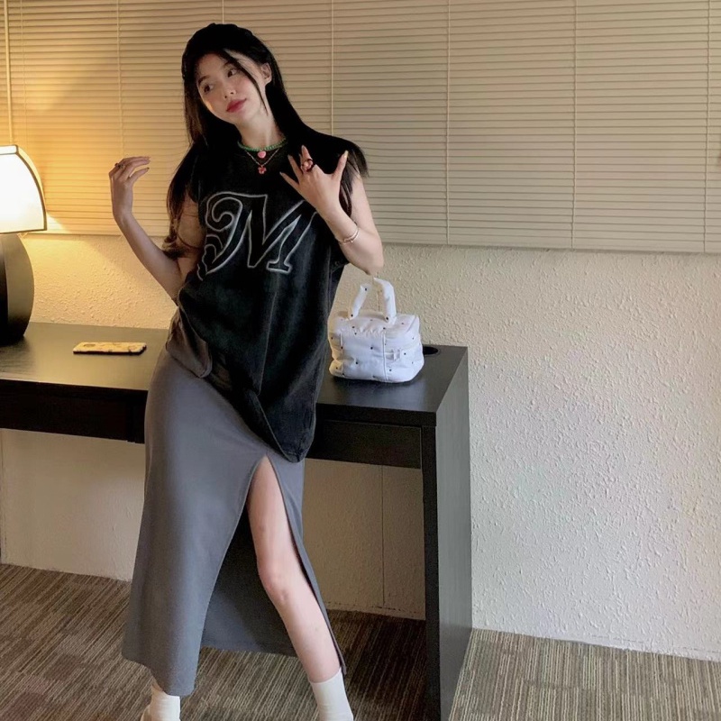 Áo Thun Sát Nách Dáng Rộng Thời Trang Hip Hop Cá Tính Cho Nữ