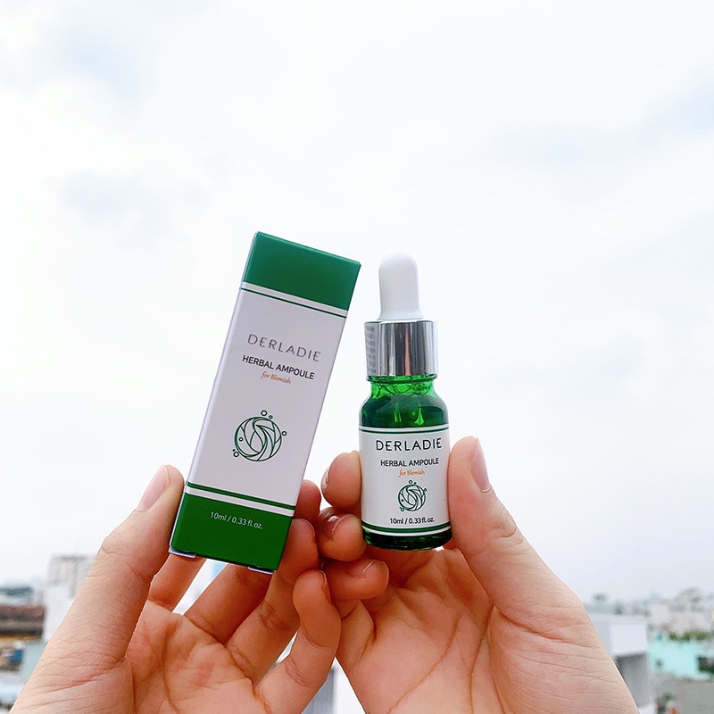 Tinh Chất Chấm Mụn Tràm Trà Derladie Herbal Ampoule For Blemish 10ml (+deal sốc 0đ)