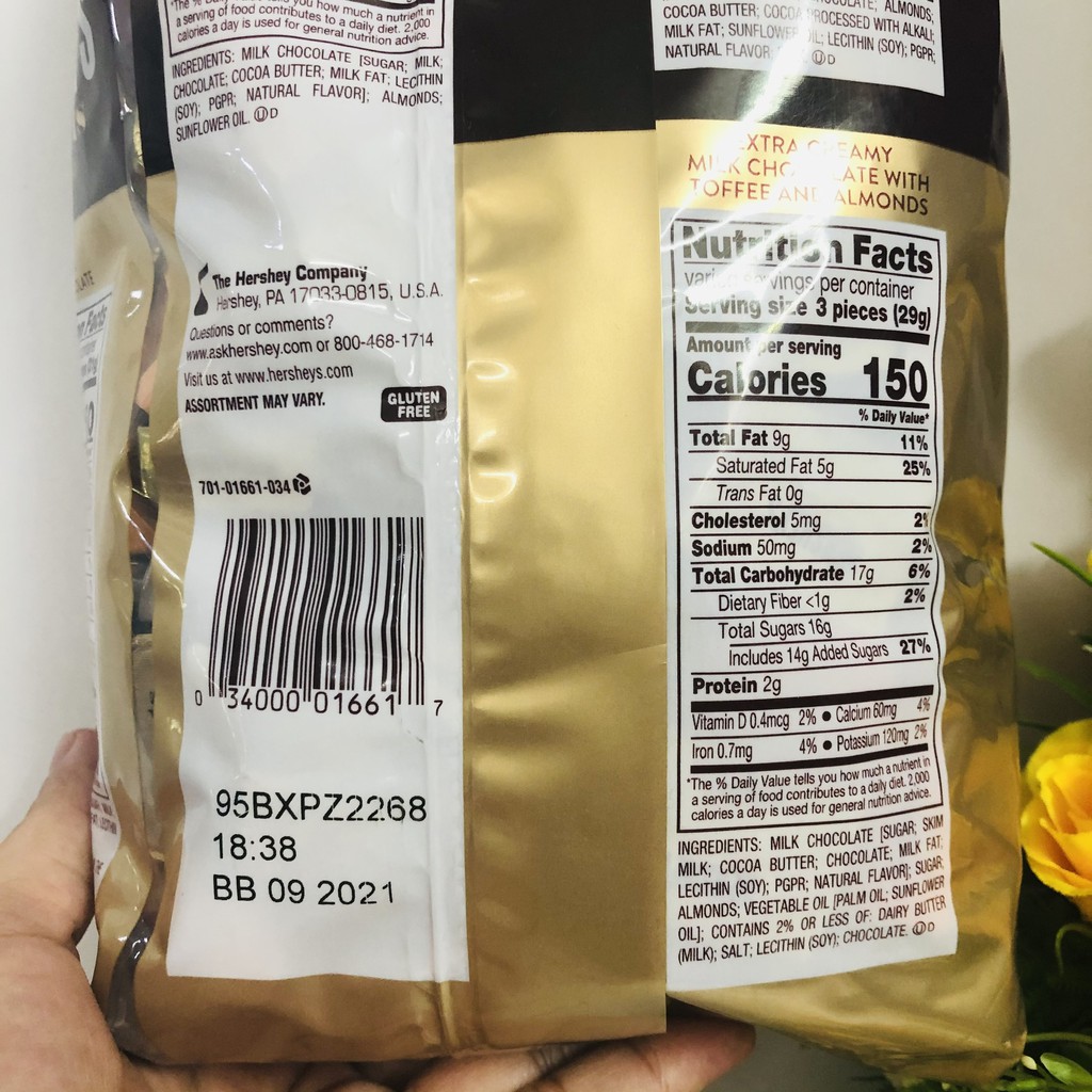 [Mã GROSALEHOT giảm 8% đơn 250K] ❤️ [Date 9/2021] Combo 10 viên (Mix 4 loại) Socola sữa Hershey's Nuggets Mỹ (Mẫu Mới) | BigBuy360 - bigbuy360.vn