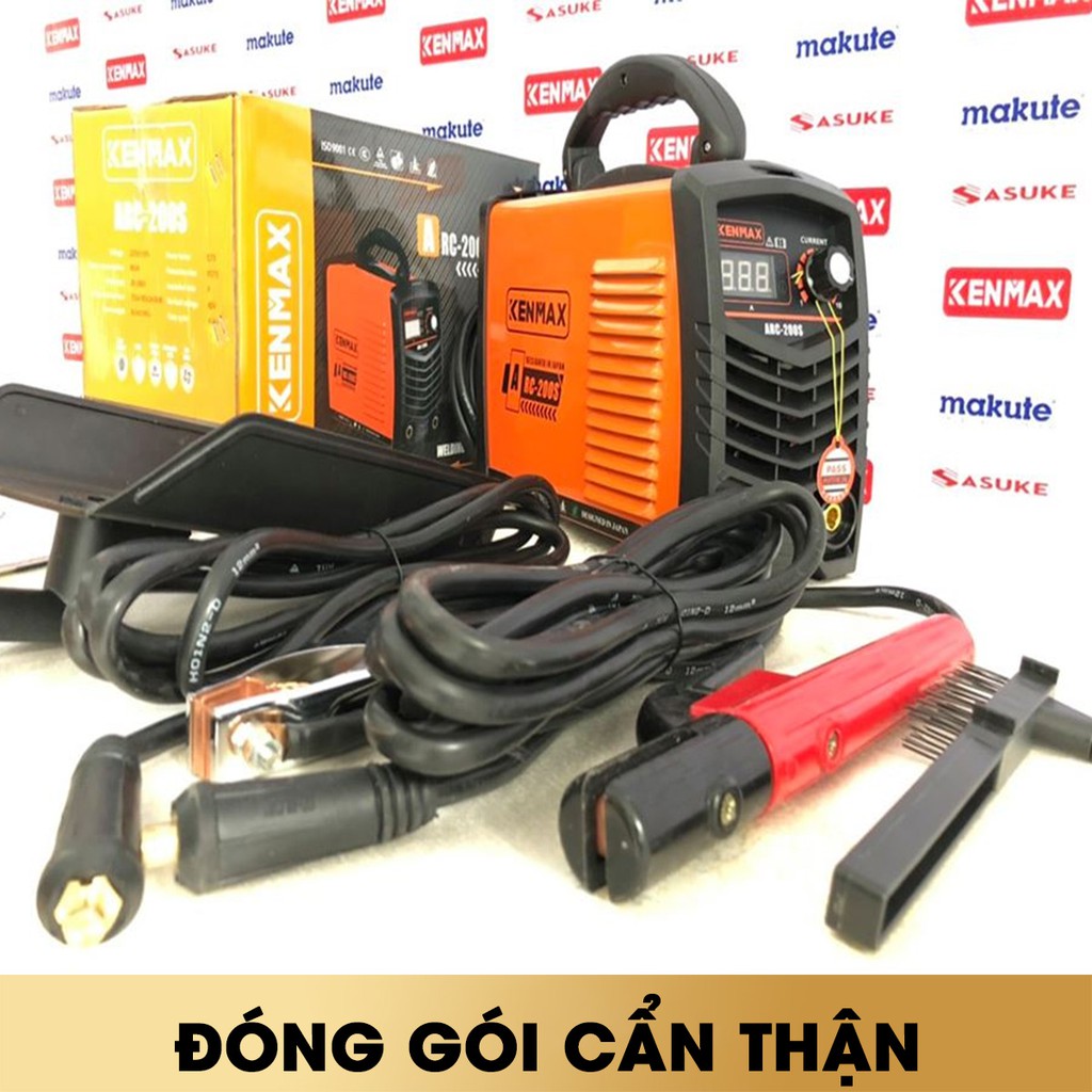 Máy hàn điện tử KENMAX ARC-200S phạm vi điều chỉnh dòng hàn 20A - 200A. Máy hàn đường kính 1.6-3.2mm-MOSACO
