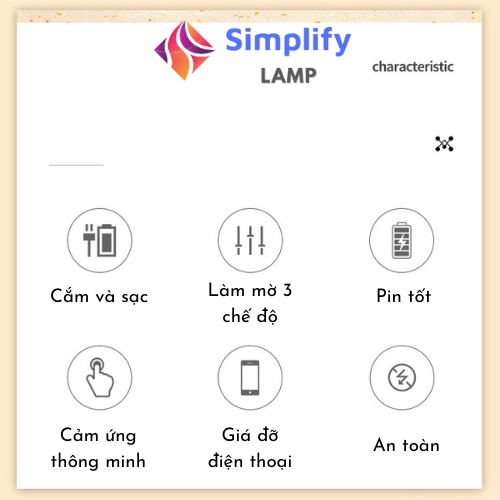 Đèn học cảm ứng mini Led chống cận cho bé, đèn bàn học sinh, làm việc S02- shop SIMPLIFY LAMP