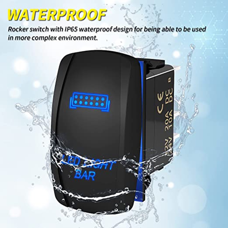 Công Tắc Bật / Tắt Đèn LED 5 Pin USB Cho Xe Hơi RV