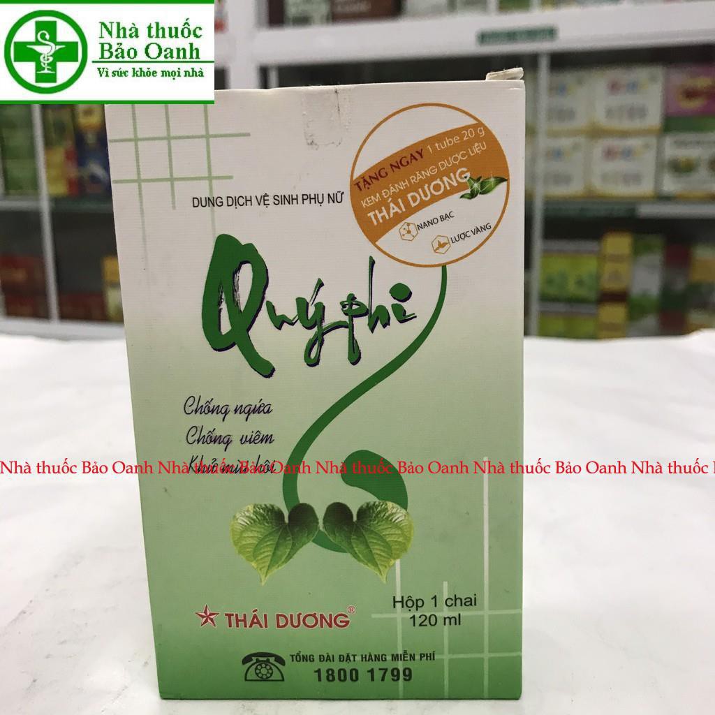 DUNG DỊCH VỆ SINH QUÝ PHI XANH 120ML