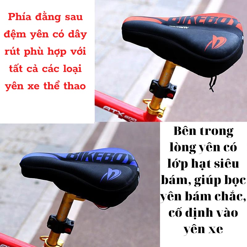 Bọc Yên Xịn, Bọc Yên Xe Đạp Silicol Êm Mông Bikeboy