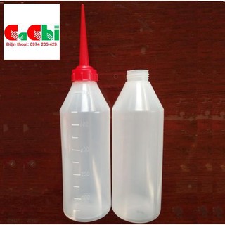 Bình tra dầu máy có chia vạch 500ml