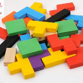 Xếp gạch bằng gỗ