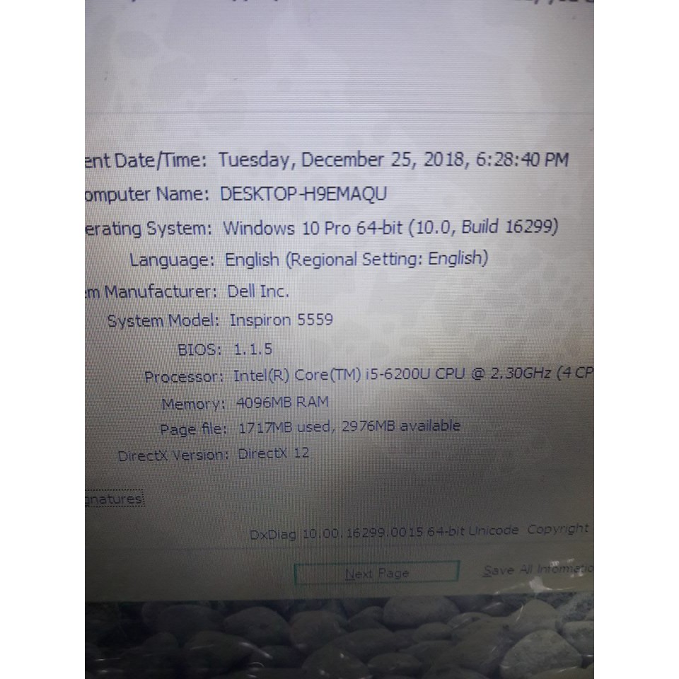 Laptop Dell Inspiron 5559 i5 6200U/4GB/500GB/Win10/ | BigBuy360 - bigbuy360.vn
