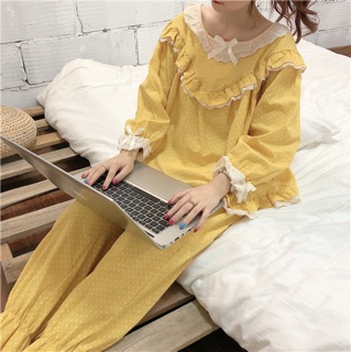 Bộ ngủ bèo phối ren tiểu thư (💕có clip và hình thật)