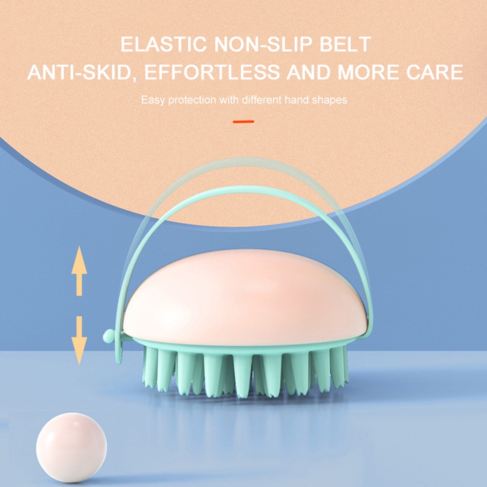 (Hàng Mới Về) Bàn Chải Silicone Mát Xa Da Đầu Tẩy Tế Bào Chết Đa Năng