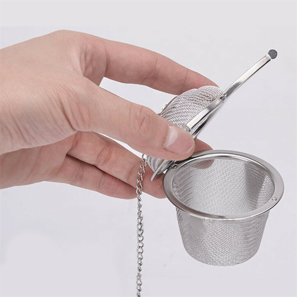 JANE 5 Sizes Herbal Locking Steeper Spice Stainless Steel Tea Ball Strainer Mesh