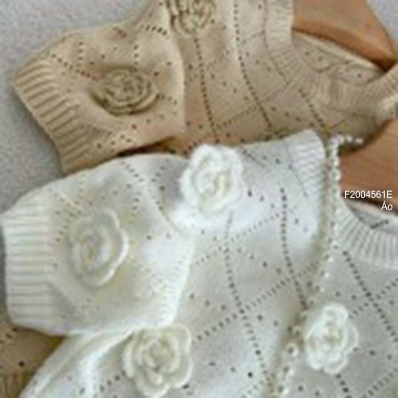 Áo len croptop phối hoa
