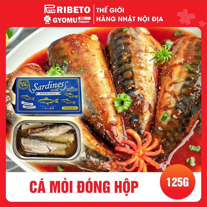 Cá mòi đóng hộp Kobe Bussan Nhật Bản (Hàng Nhật chính hãng) - 125gram