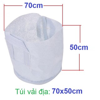 Túi vải trồng cây 2 quai xách kích thước 70x50cm
