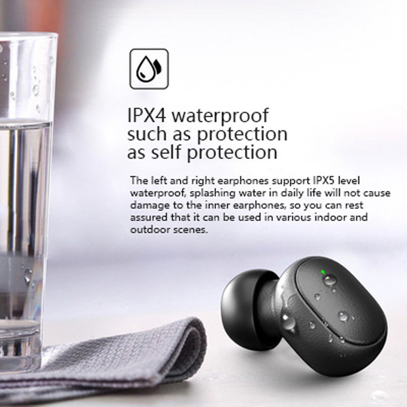 Tai nghe bluetooth Redmi A6s,tai nghe nhét tai bluetooth âm thanh HIFI chống nước,kết nối nhanh, pin trâu