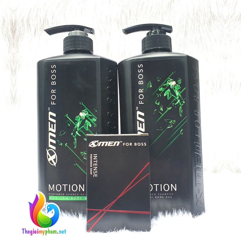 Combo Xmen For Boss Motion: Sữa Tắm 650g + Dầu Gội 650g Tặng 1 Xà Bông Boss