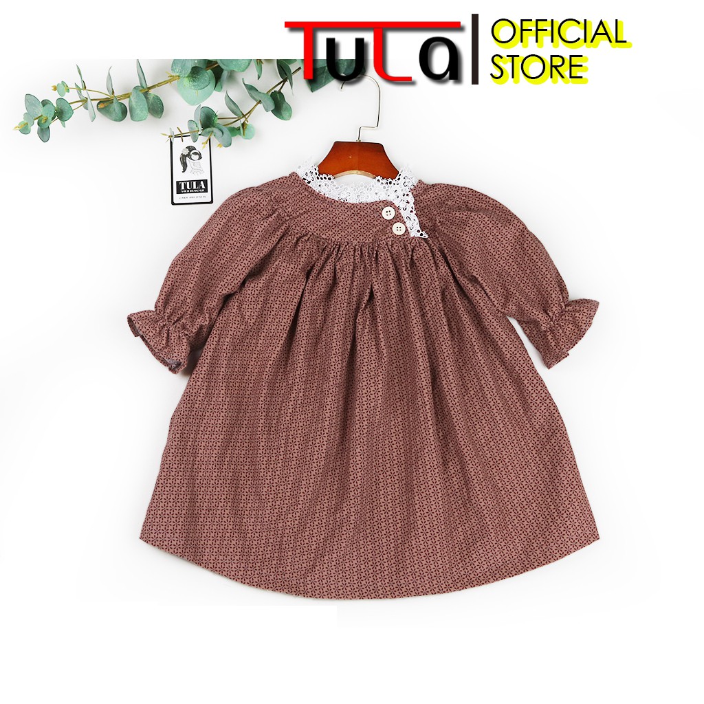 Váy Đầm Bé Gái Màu Đáng Yêu Vải Nhung Tăm Hàn Quốc