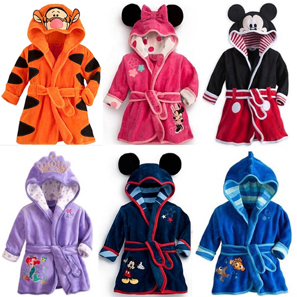 Bộ đồ ngủ cho bé trai &amp; gái in hình chuột Mickey &amp; Minnie
