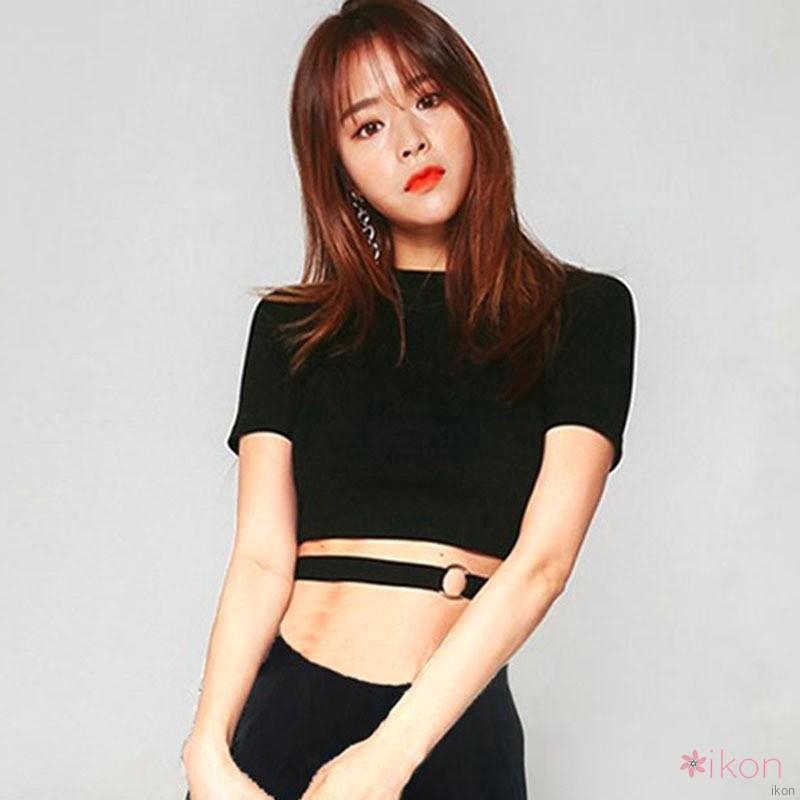 Áo thun nữ tay ngắn cổ tròn thời trang