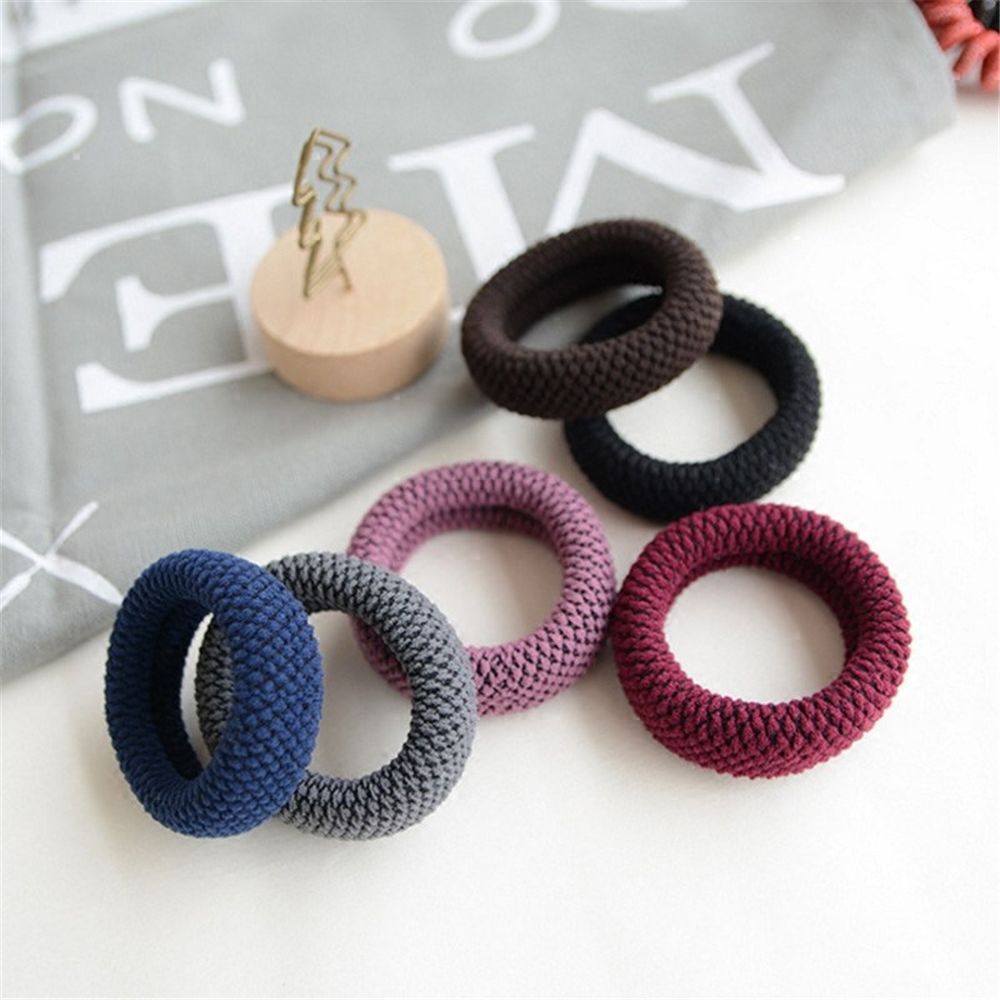Dây Buộc Tóc Cao Su Co Giãn Nhiều Màu Thời Trang Cho Nữ