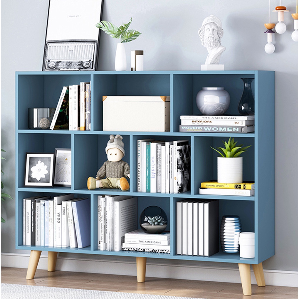 Tủ sáchgỗ 3 tầng đa năng, kệ sách rộng 1m