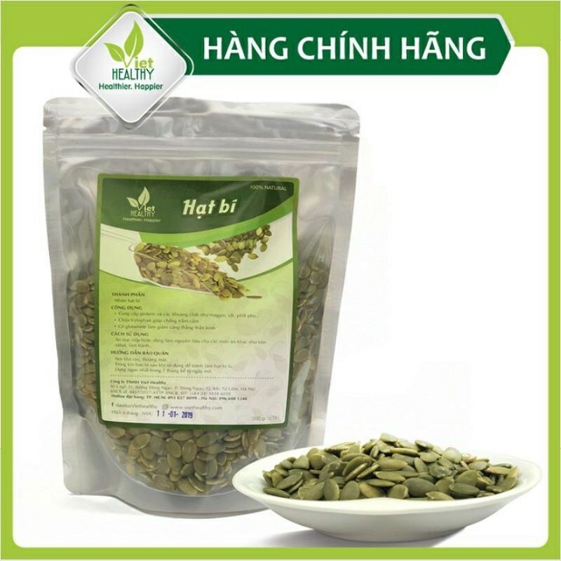 Nhân Hạt Bí Hạt Bí Viethealthy 500gr