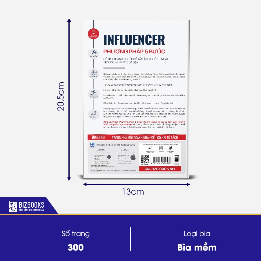 BIZBOOKS - Sách INFLUENCER: Phương pháp 5 bước để trở thành người có tầm ảnh hưởng nhất trong lĩnh vực của bạn