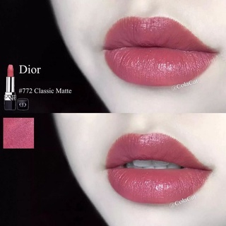 Son Dior 772 Couture Colour Refillable màu Hồng Đất Classic Matte(Unbox)