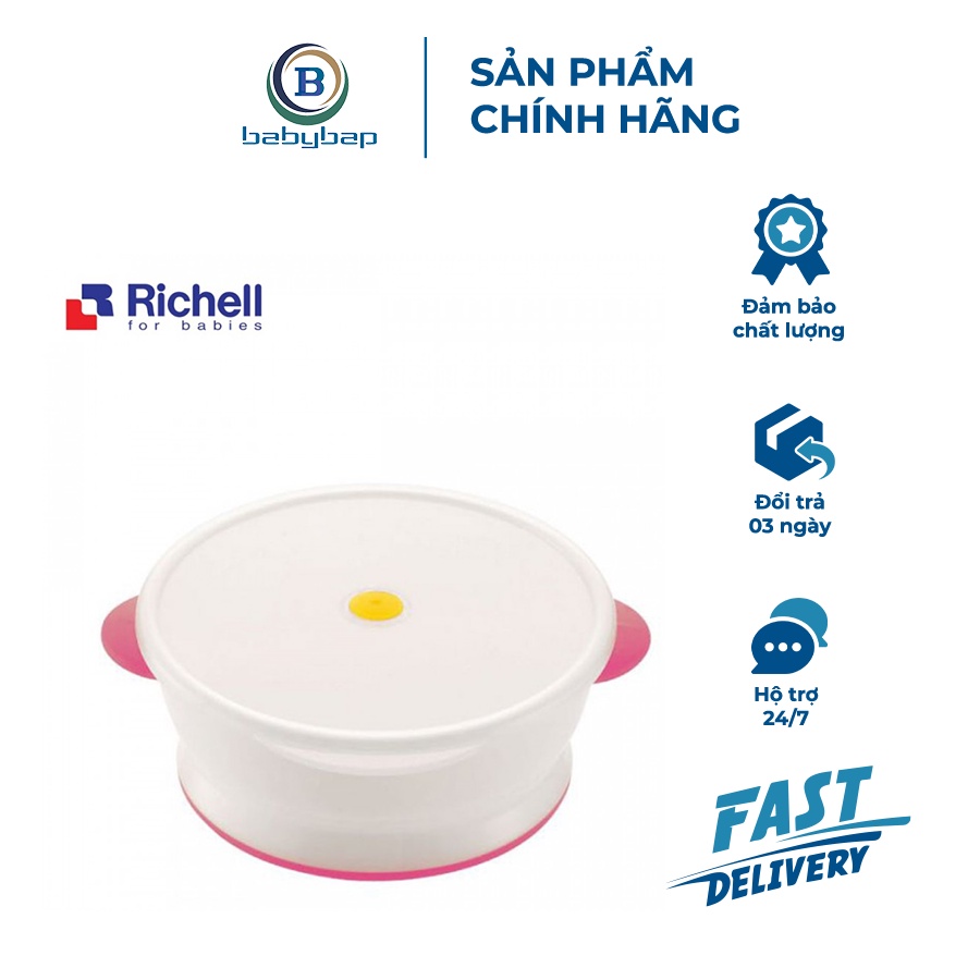 Bát To Có Nắp Richell Dùng Được Trong Lò Vi Sóng