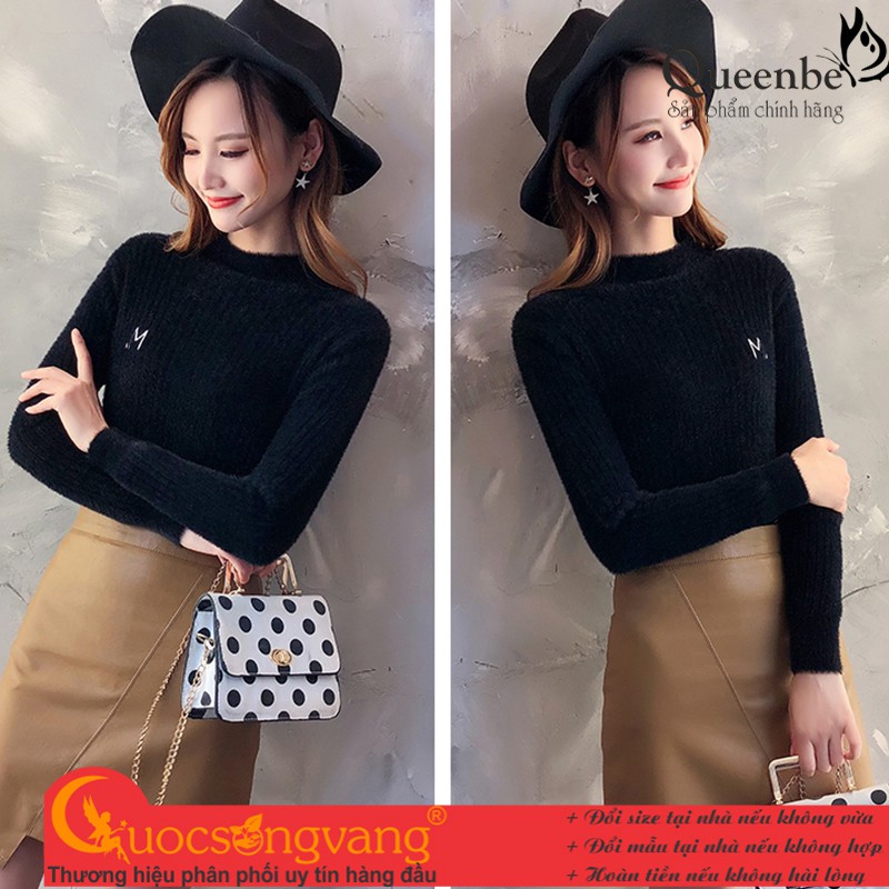 Áo len nữ dài tay áo len dáng ôm len mềm Queenbe GLA308 Cuocsongvang | WebRaoVat - webraovat.net.vn