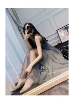 Đầm tiểu thư quý tộc hai lớp