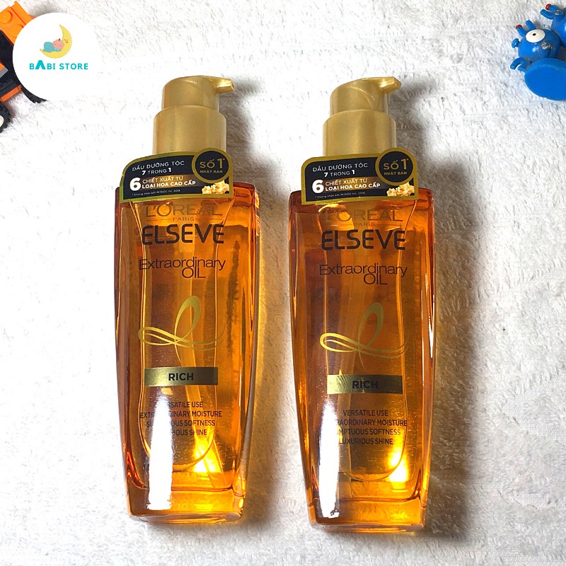 Dầu Dưỡng Tóc Tinh Dầu Hoa Tự Nhiên  L'Oreal Elseve  Oil 100ml.(HÀNG CHÍNH HÃNG -Chai thủy tinh)
