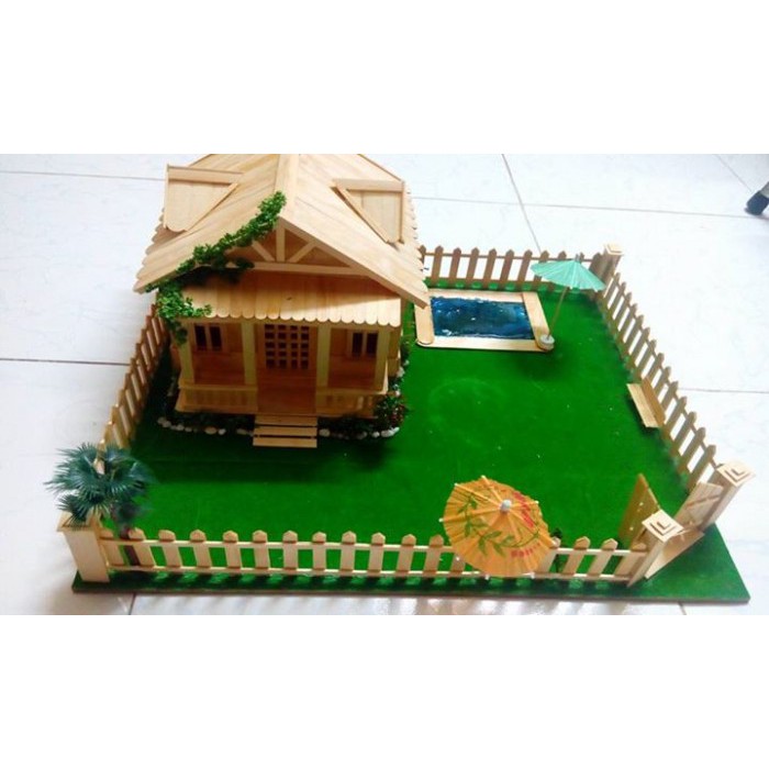 Thảm cỏ trang trí mô hình công viên/ Nhà que kem / nhà tăm tre 25x30