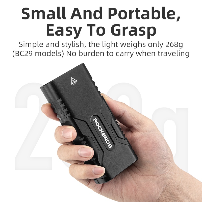 Đèn Pha 10000mAh USB Bằng Hợp Kim Nhôm 850 Lumens Chống Thấm Nước Tiện Dụng Cho Xe Đạp Leo Núi