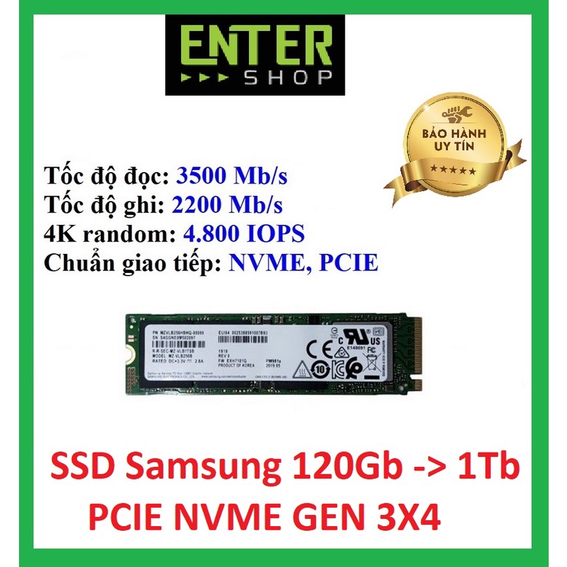 Ổ Cứng SSD Samsung 120Gb, 256Gb,1TB Tháo máy – PCIE, Nvme - Bảo hành 3 năm | WebRaoVat - webraovat.net.vn