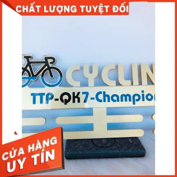 Giá treo huy chương Xe đạp, 40x18 khắc chìm Mirror siêu đẹp