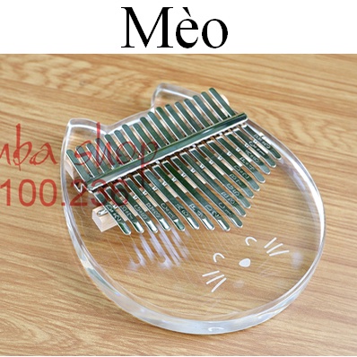 Đàn Kalimba 17 phím Trong suốt Hình thú cực đáng yêu