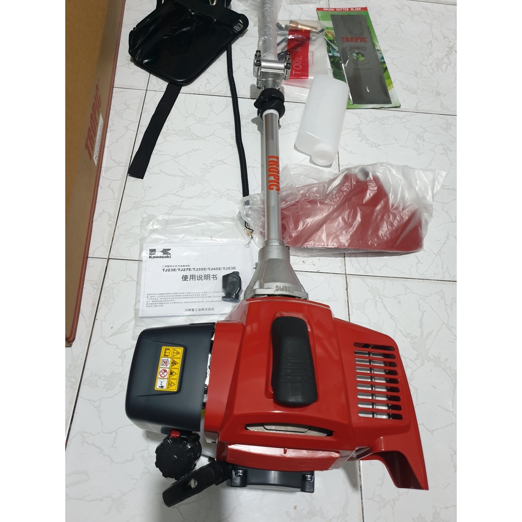 MÁY CẮT CỎ KAWASAKI TJ53 CHÍNH HÃNG. CẦN TROPIC