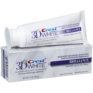 Kem đánh răng của Mỹ Cresrt 3D White 116g